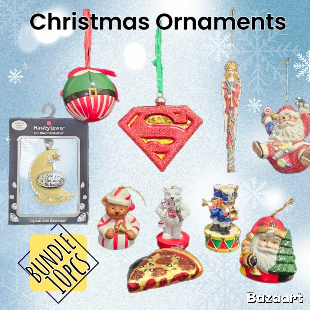 Christmas Ornament Set - Festive Multi-Color Decorations